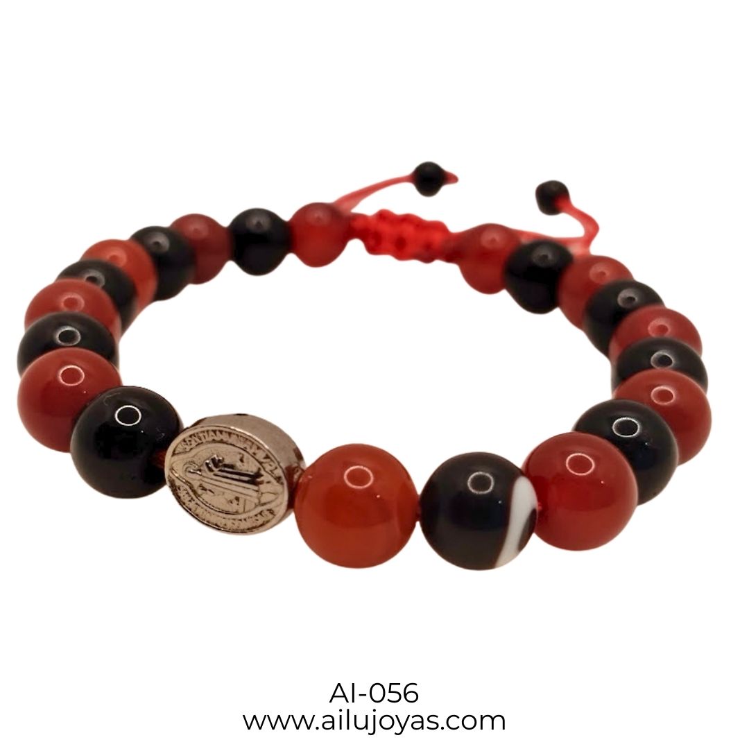 Pulsera de Protección con Ónix, Cornalina y Ojo Turco – Talismán Energético