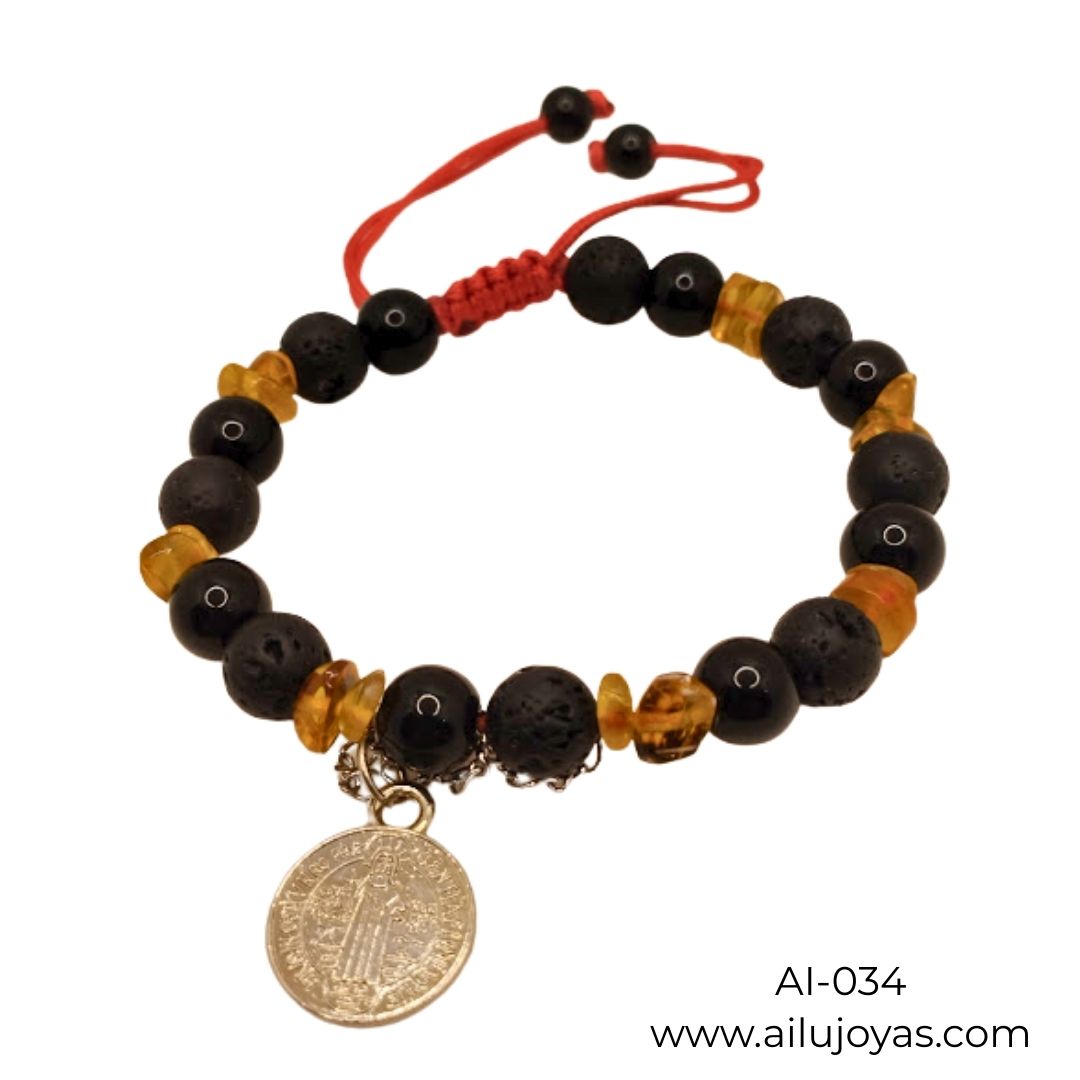 Pulsera de Protección San Benito – Fuerza y Purificación